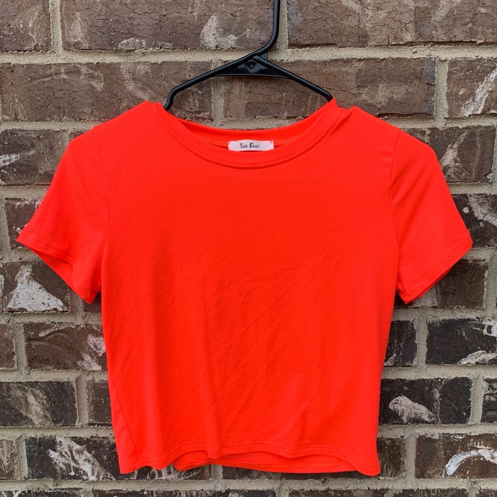 Neon Orange Crop Top
